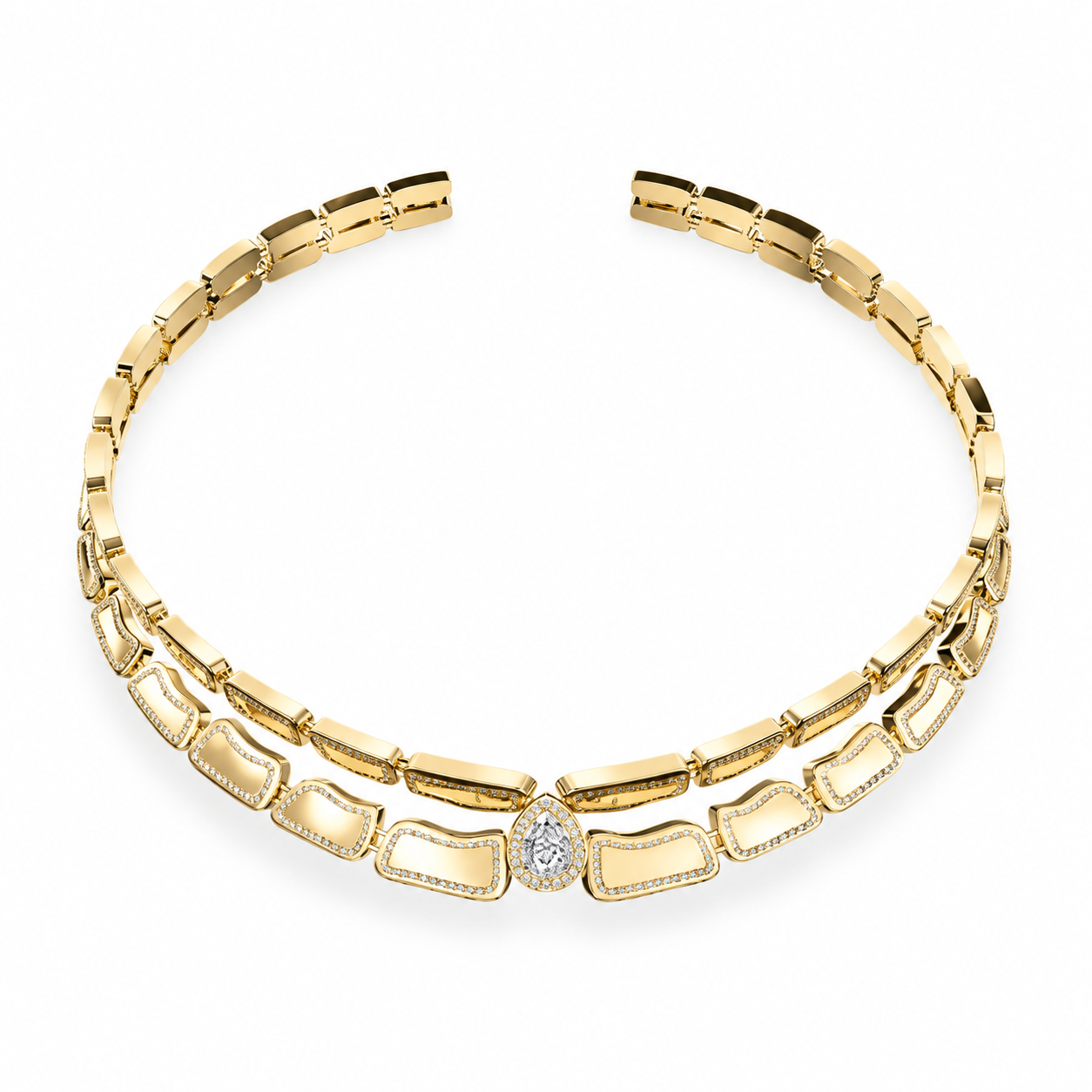 Open collar necklace