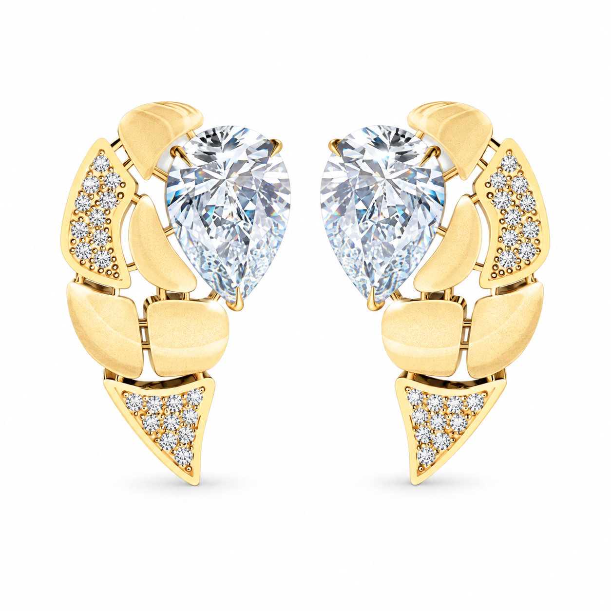 Sculptural earrings